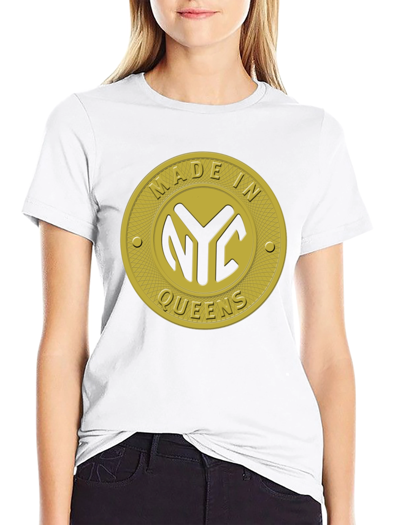 Made In NYC Queens Black T-Shirt