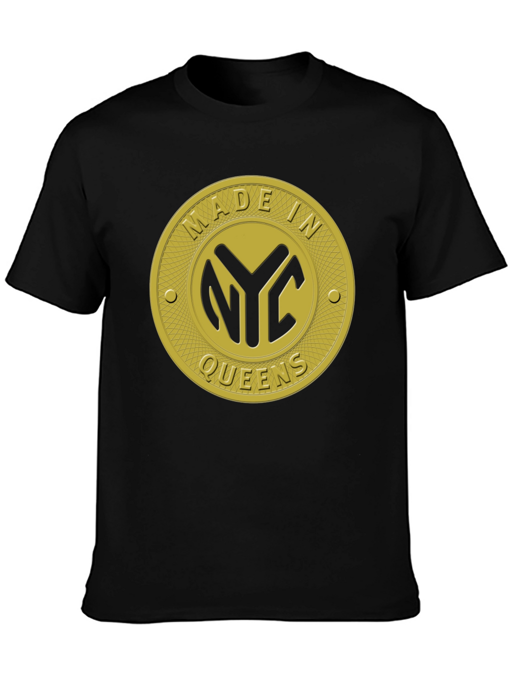 Made In NYC Queens Black T-Shirt