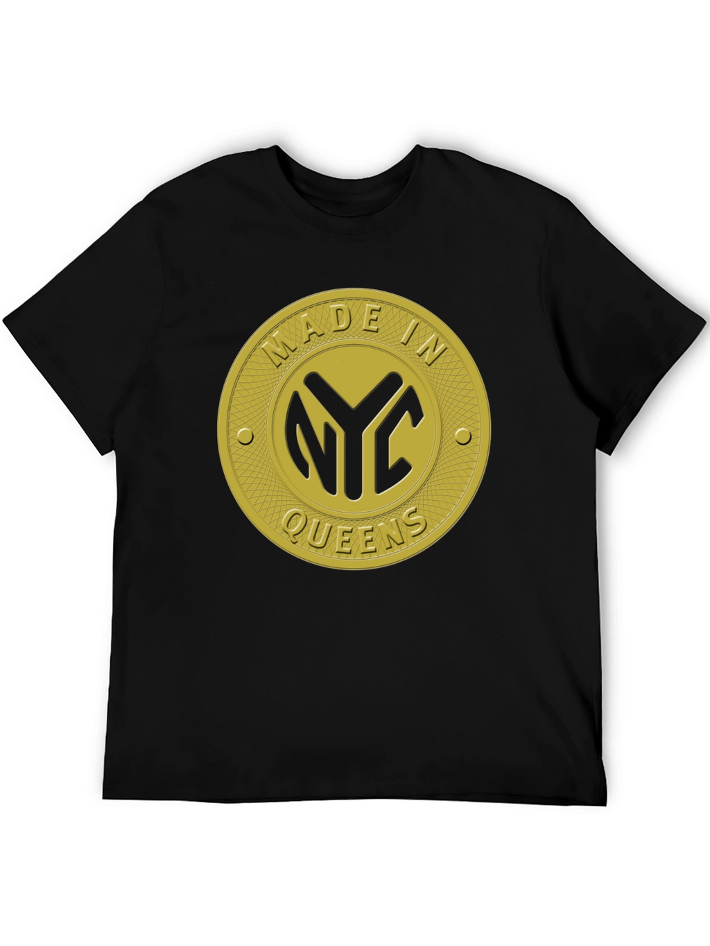 Made In NYC Queens Black T-Shirt