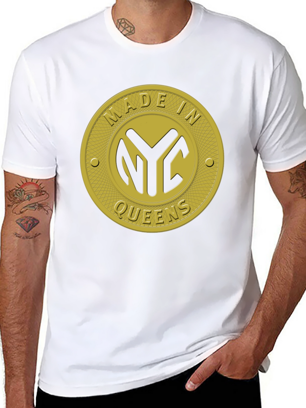 Made In NYC Queens Black T-Shirt