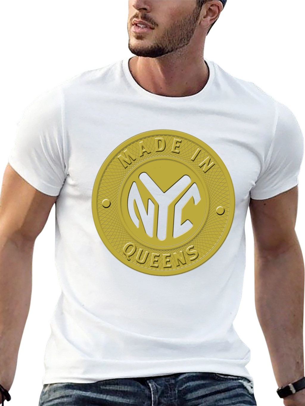 Made In NYC Queens Black T-Shirt