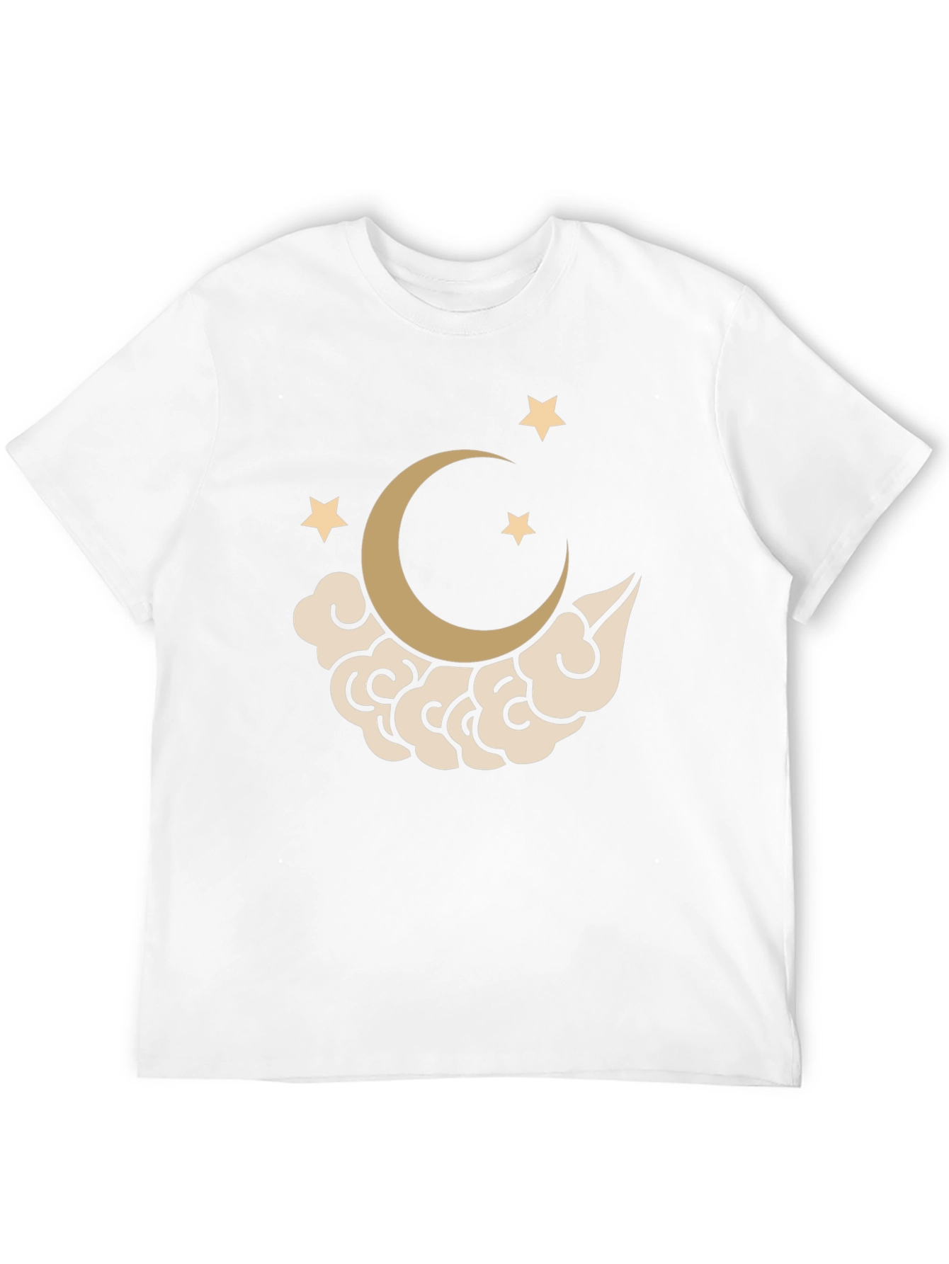 Moon & Stars Graphic T-Shirt - Black