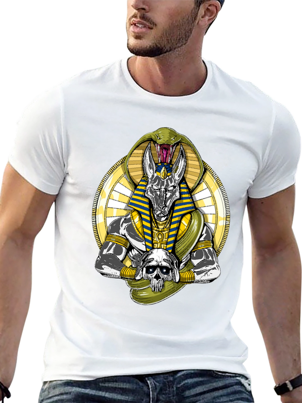 Anubis Snake Graphic T-Shirt