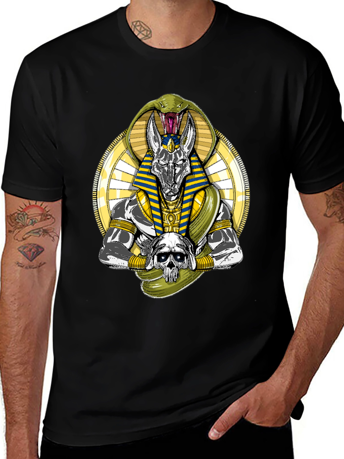 Anubis Snake Graphic T-Shirt