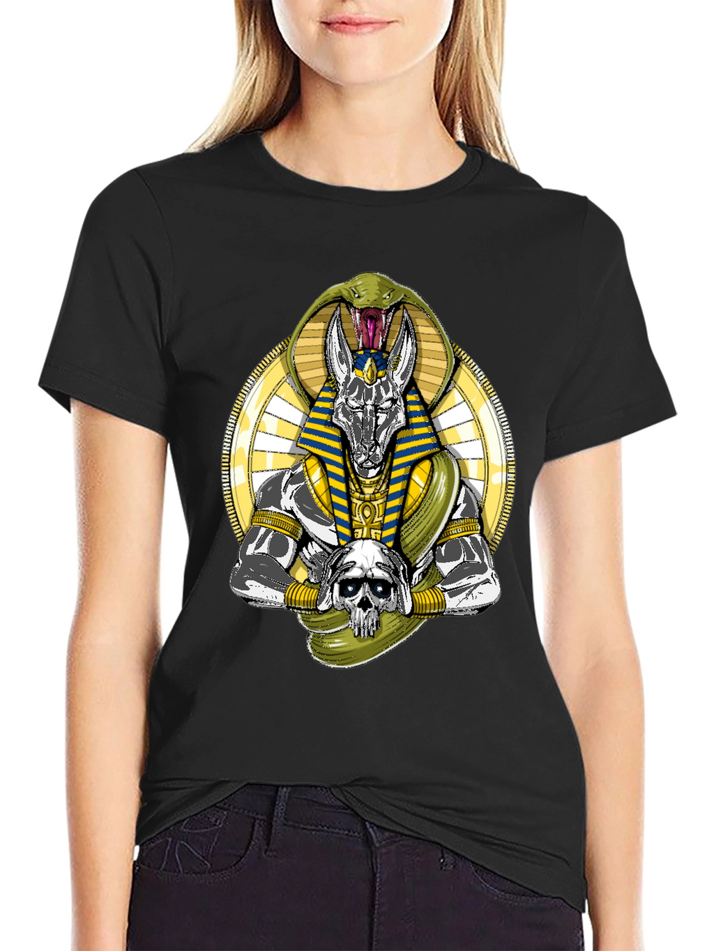 Anubis Snake Graphic T-Shirt