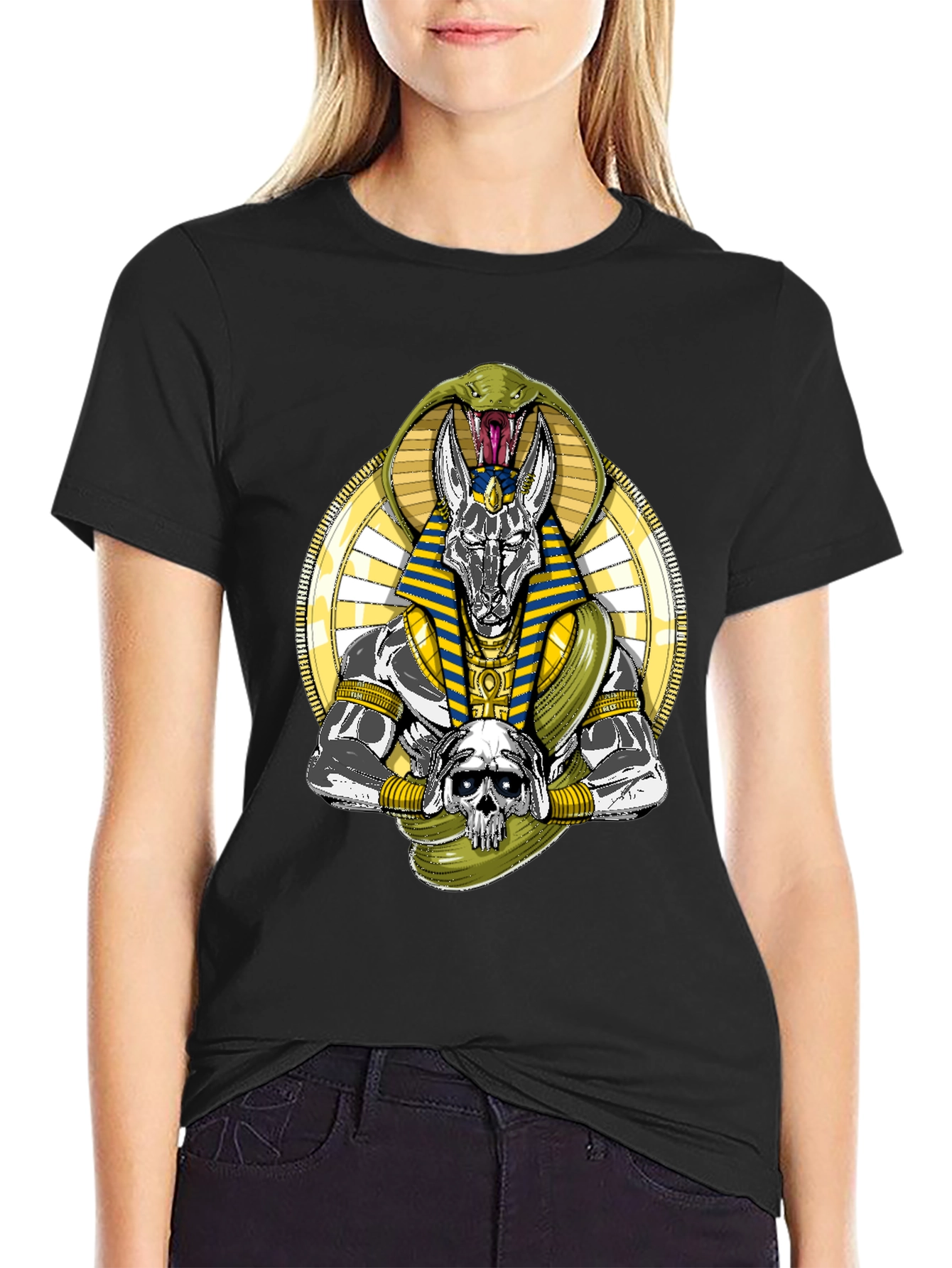 Anubis Snake Graphic T-Shirt