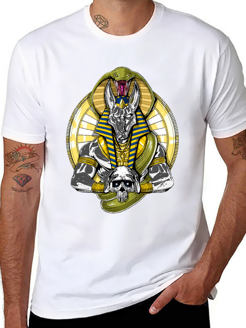 Anubis Snake Graphic T-Shirt