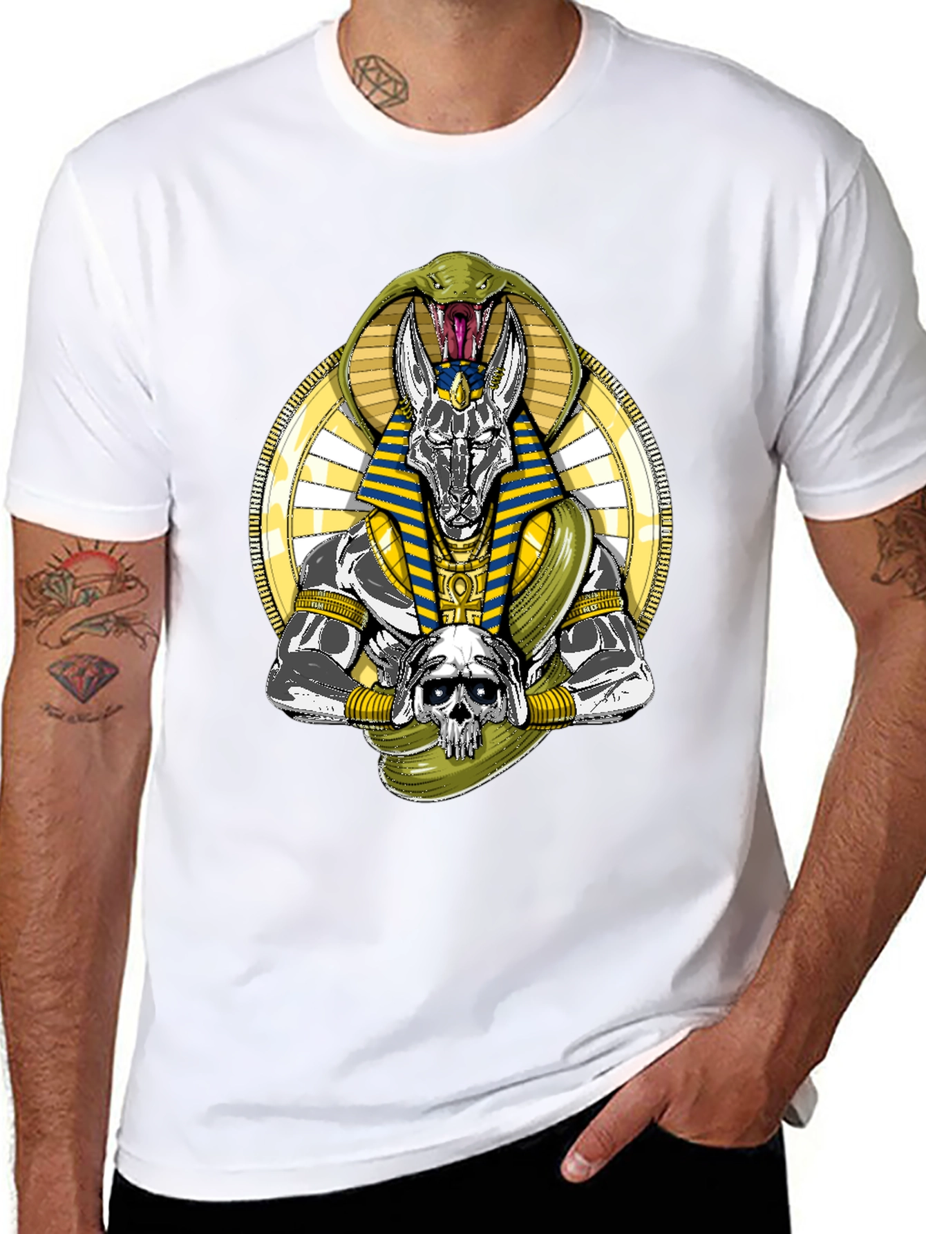 Anubis Snake Graphic T-Shirt