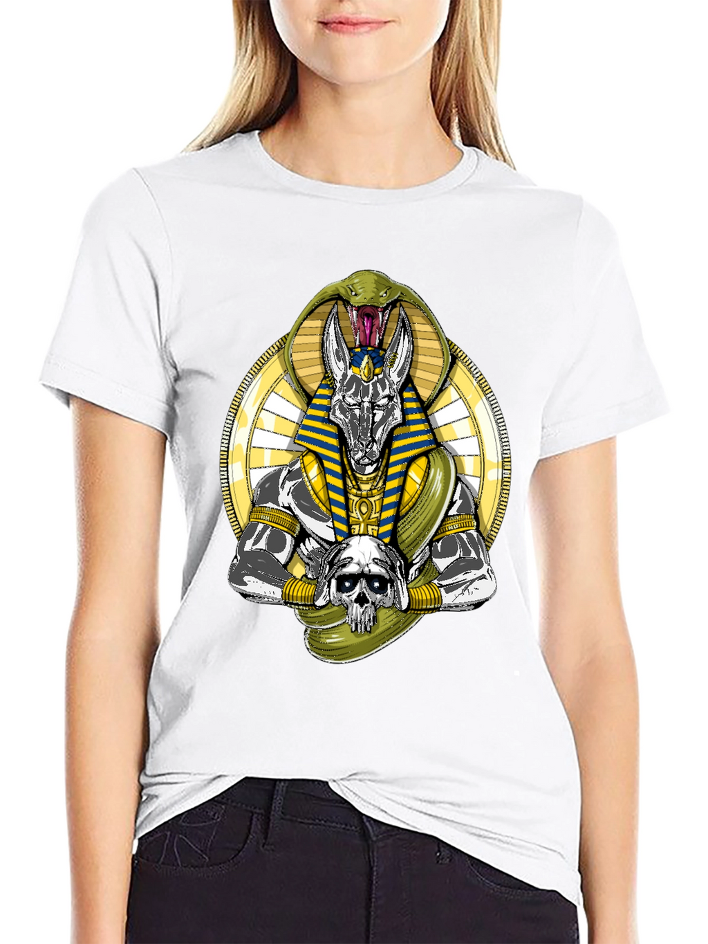 Anubis Snake Graphic T-Shirt