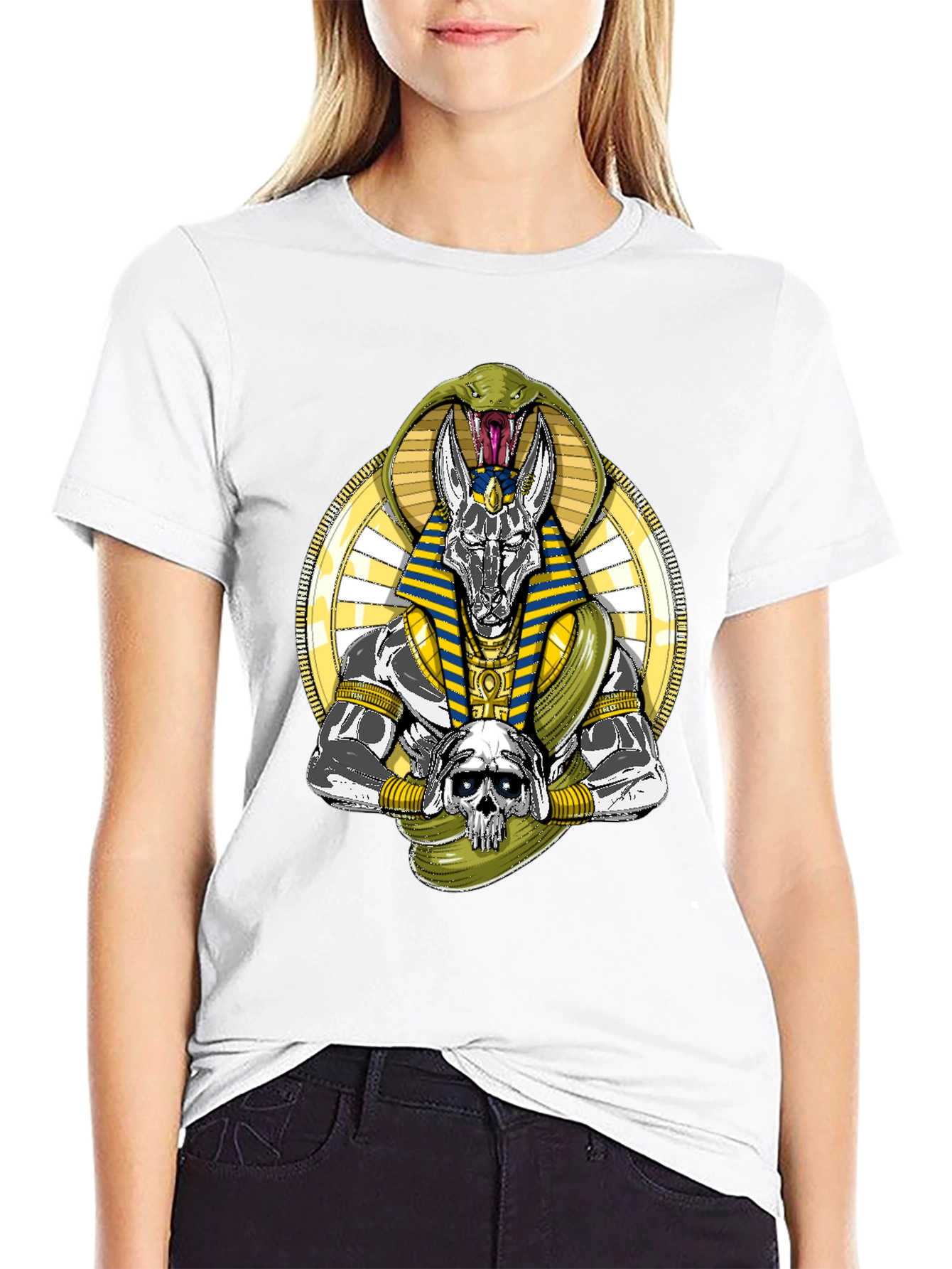 Anubis Snake Graphic T-Shirt