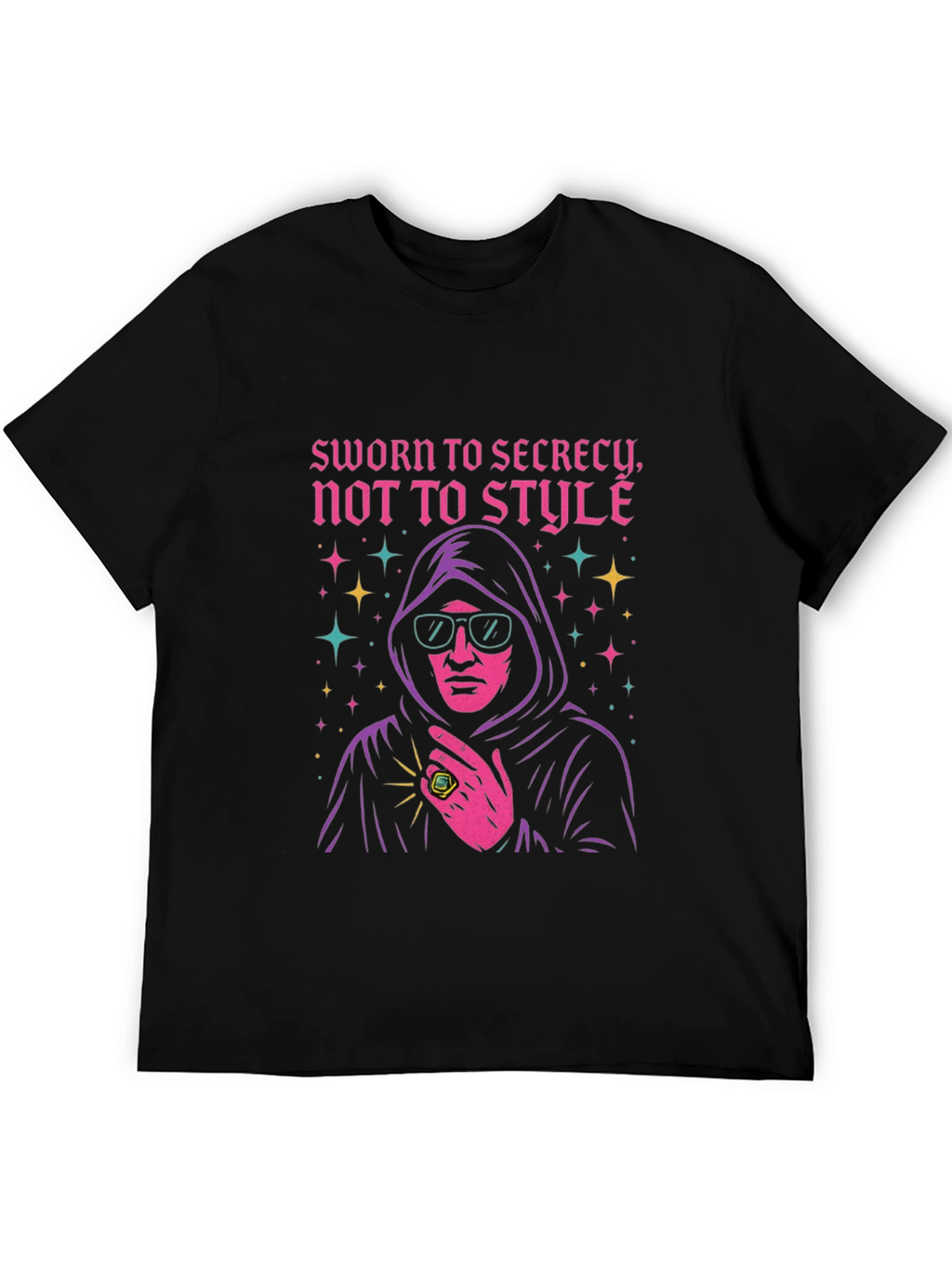 Sworn to Secrecy Mens Black T-Shirt