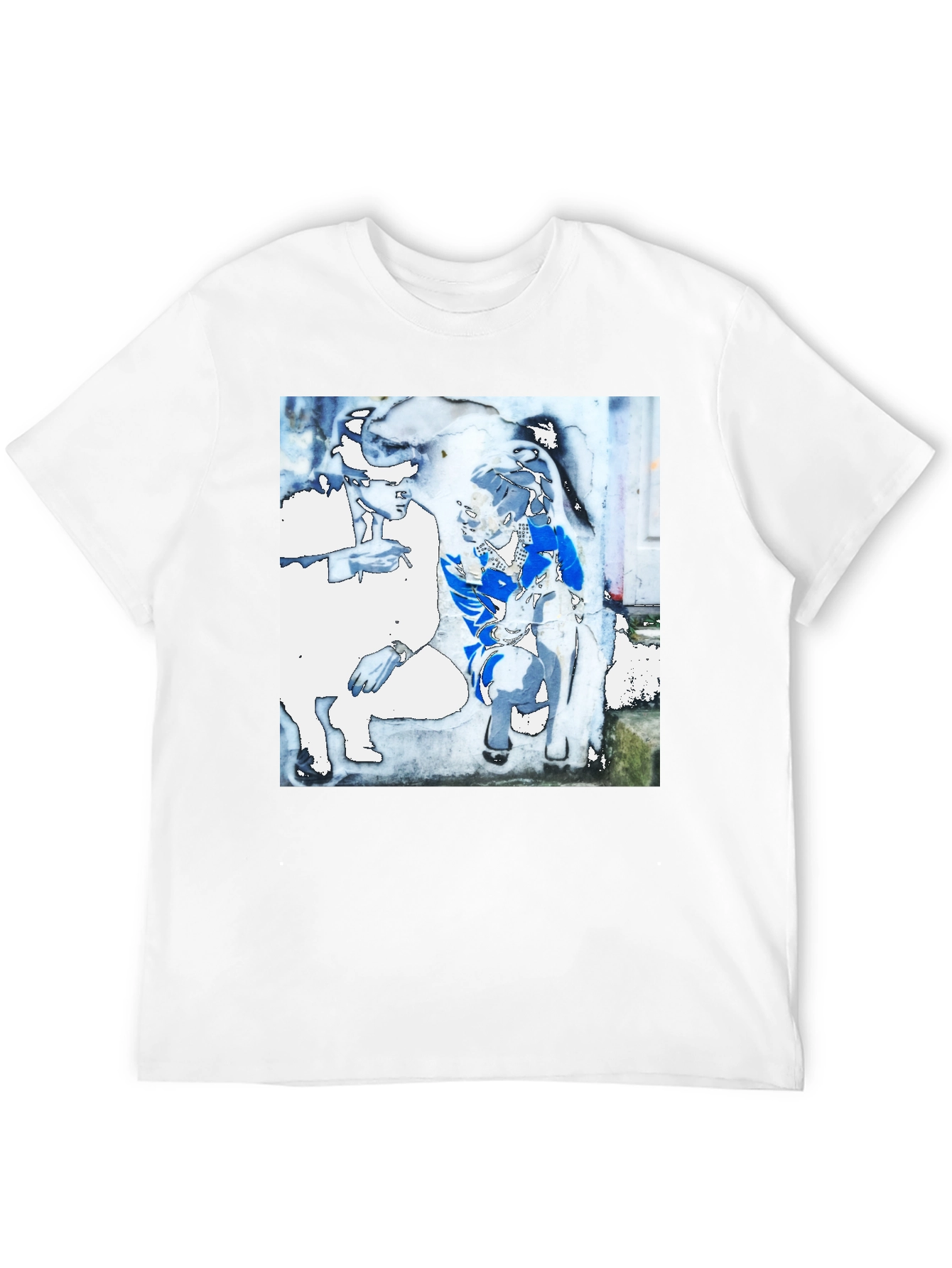 Abstract Duo Black Graphic T-Shirt