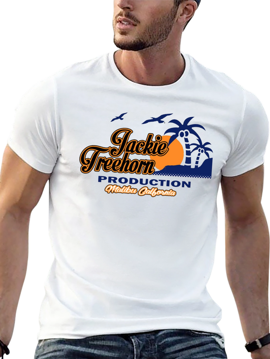 Jackie Treehorn Production Black T-Shirt