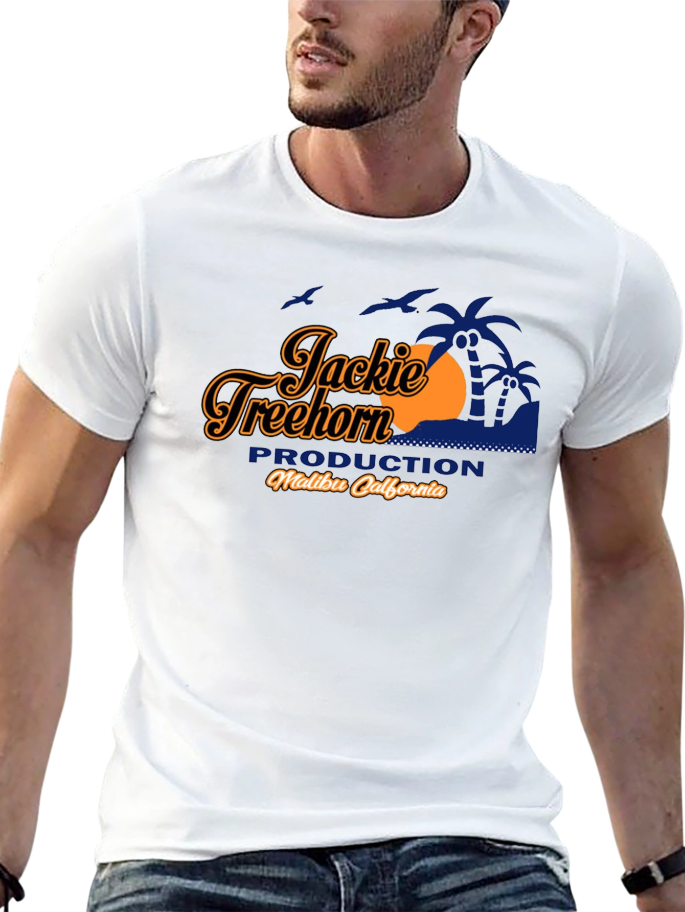 Jackie Treehorn Production Black T-Shirt