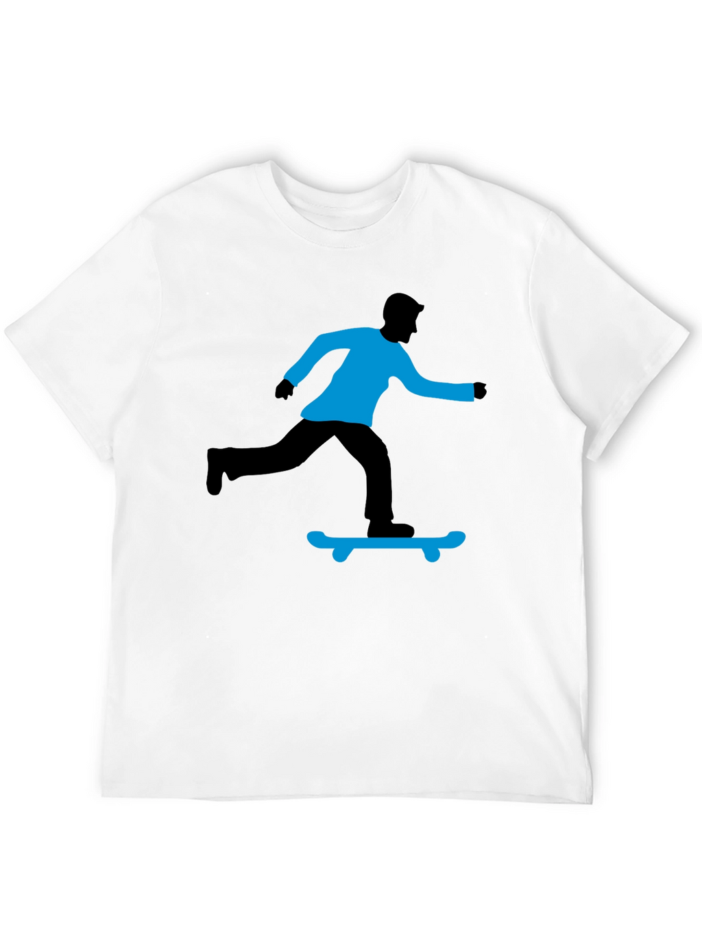 Skateboarding Graphic T-Shirt - Black