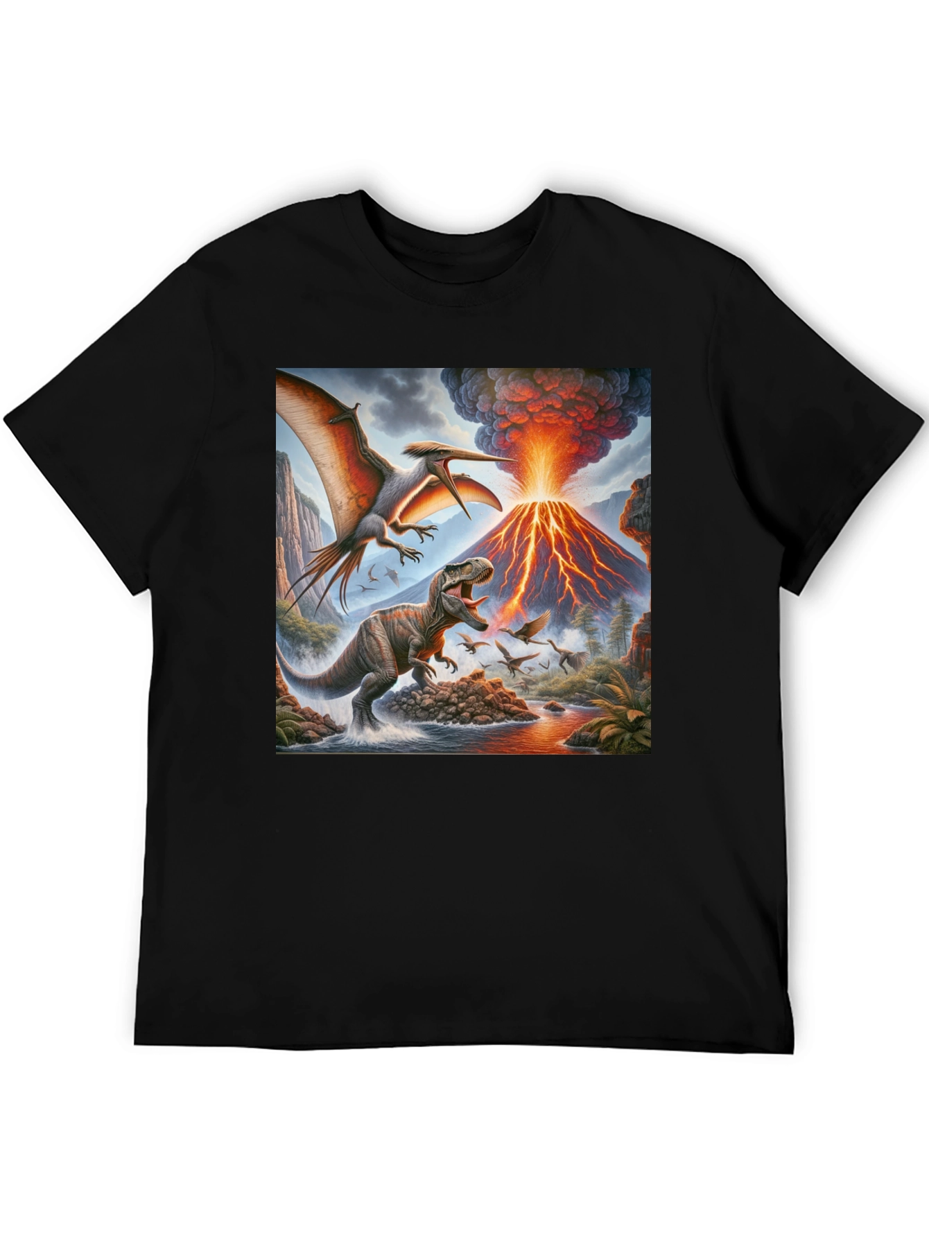 Dinosaur Volcano T-Shirt