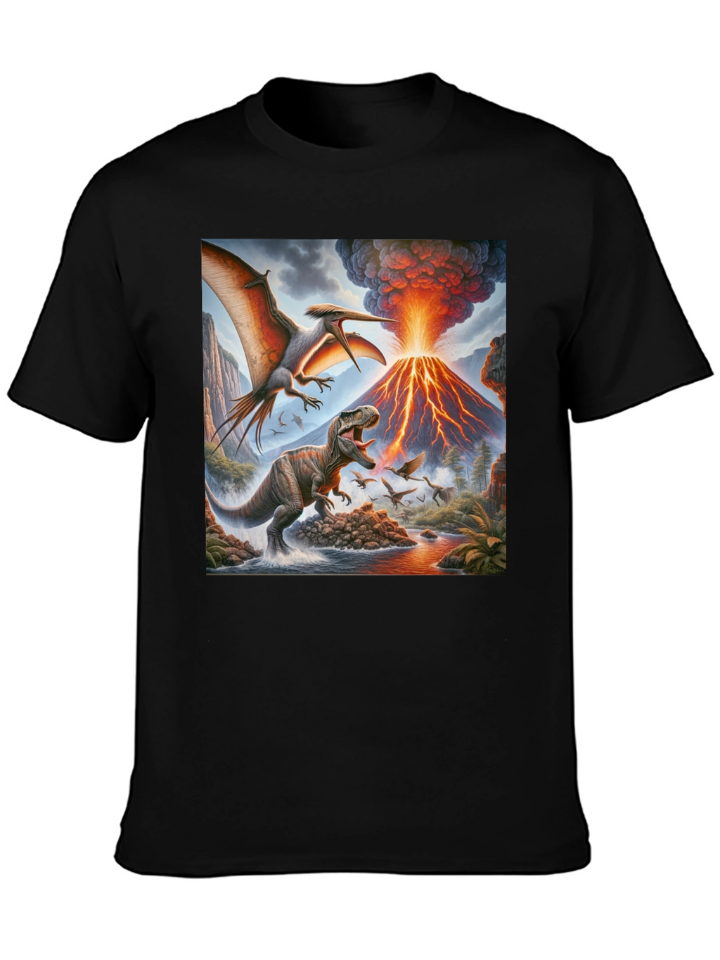 Dinosaur Volcano T-Shirt