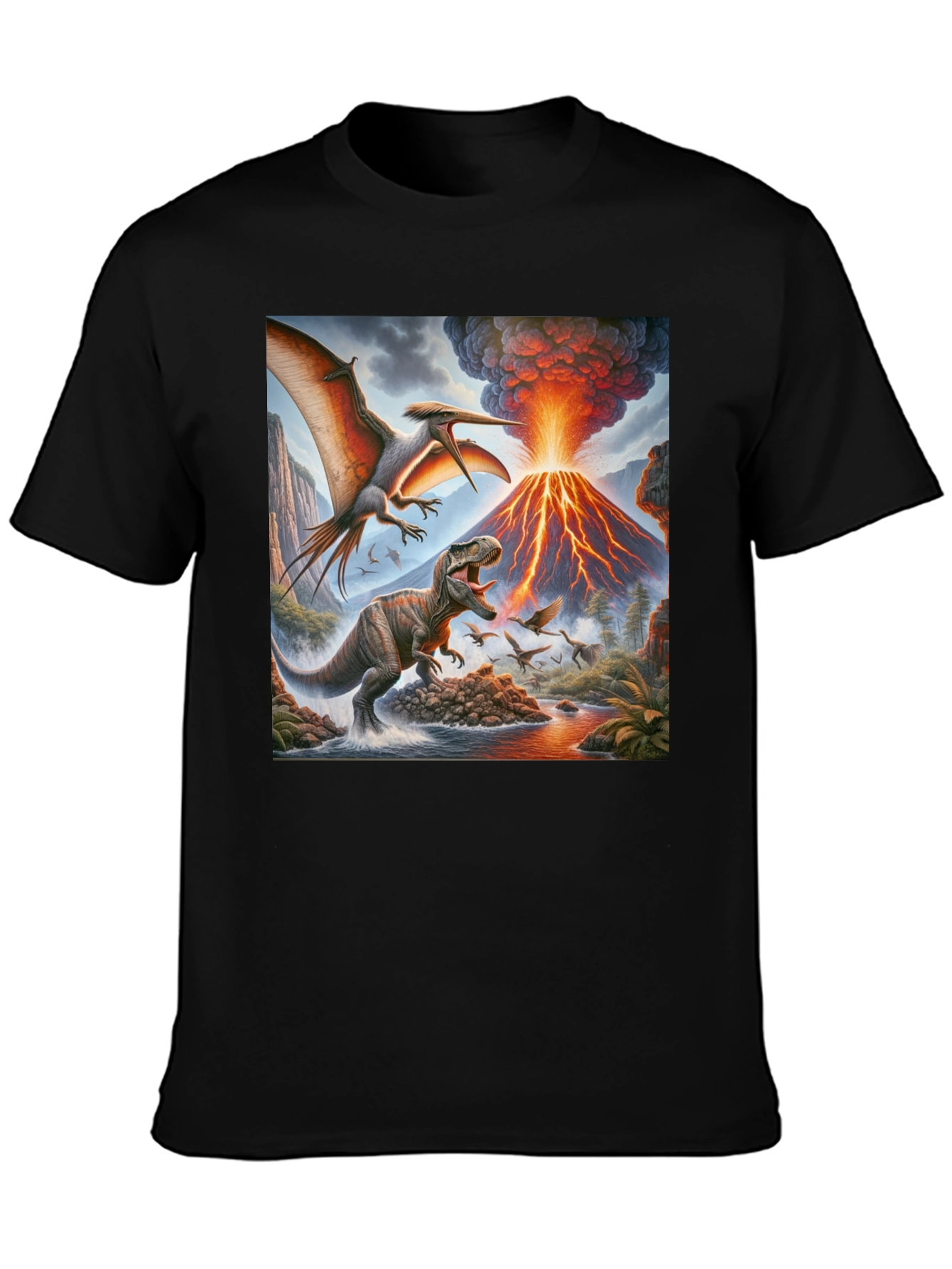 Dinosaur Volcano T-Shirt