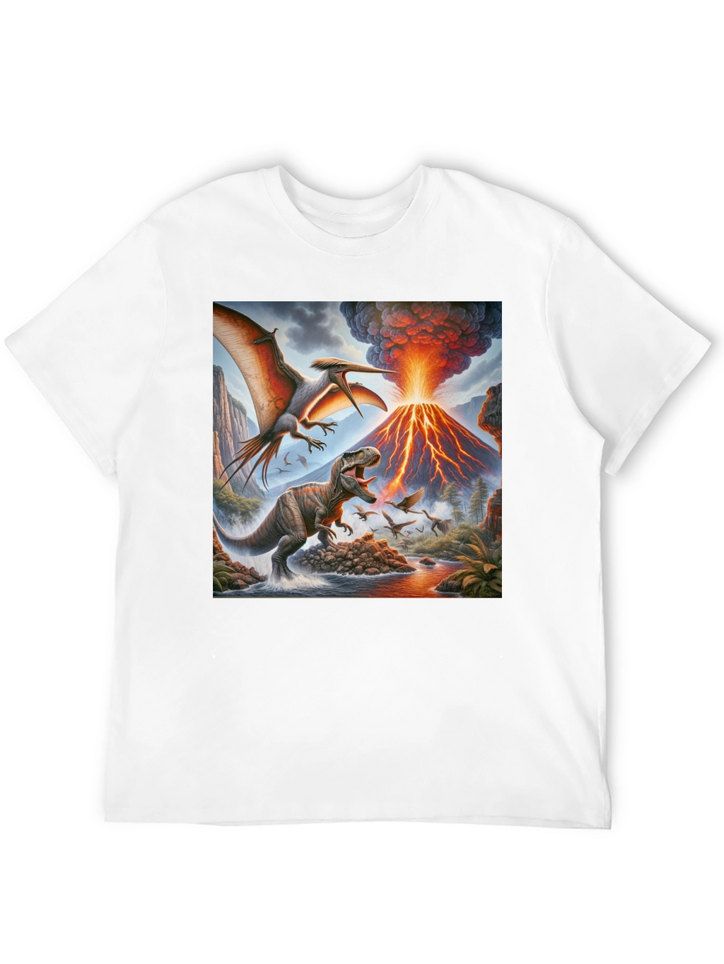 Dinosaur Volcano T-Shirt