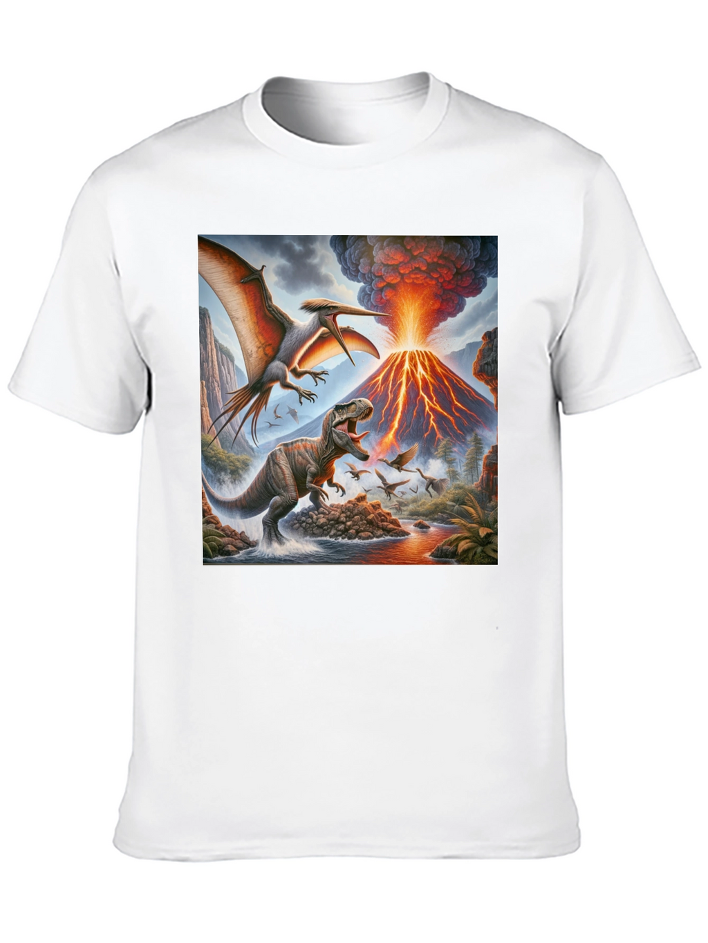 Dinosaur Volcano T-Shirt