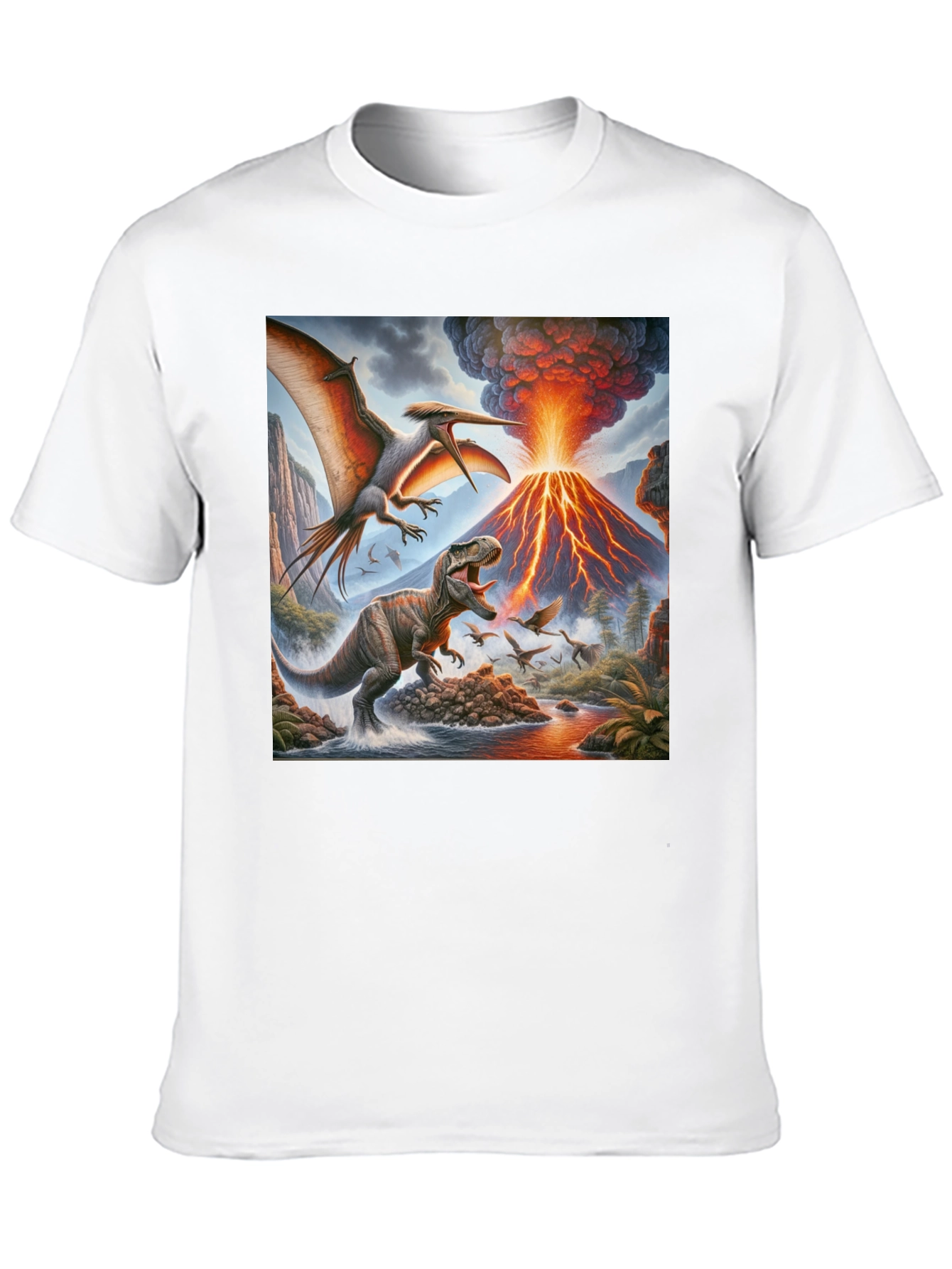 Dinosaur Volcano T-Shirt