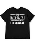 Elemental Reading T-Shirt - Library Science Tee