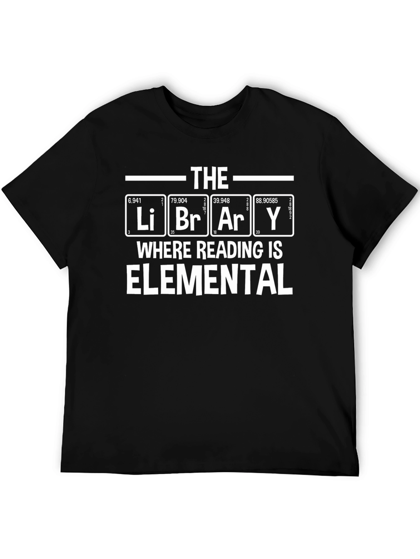Elemental Reading T-Shirt - Library Science Tee