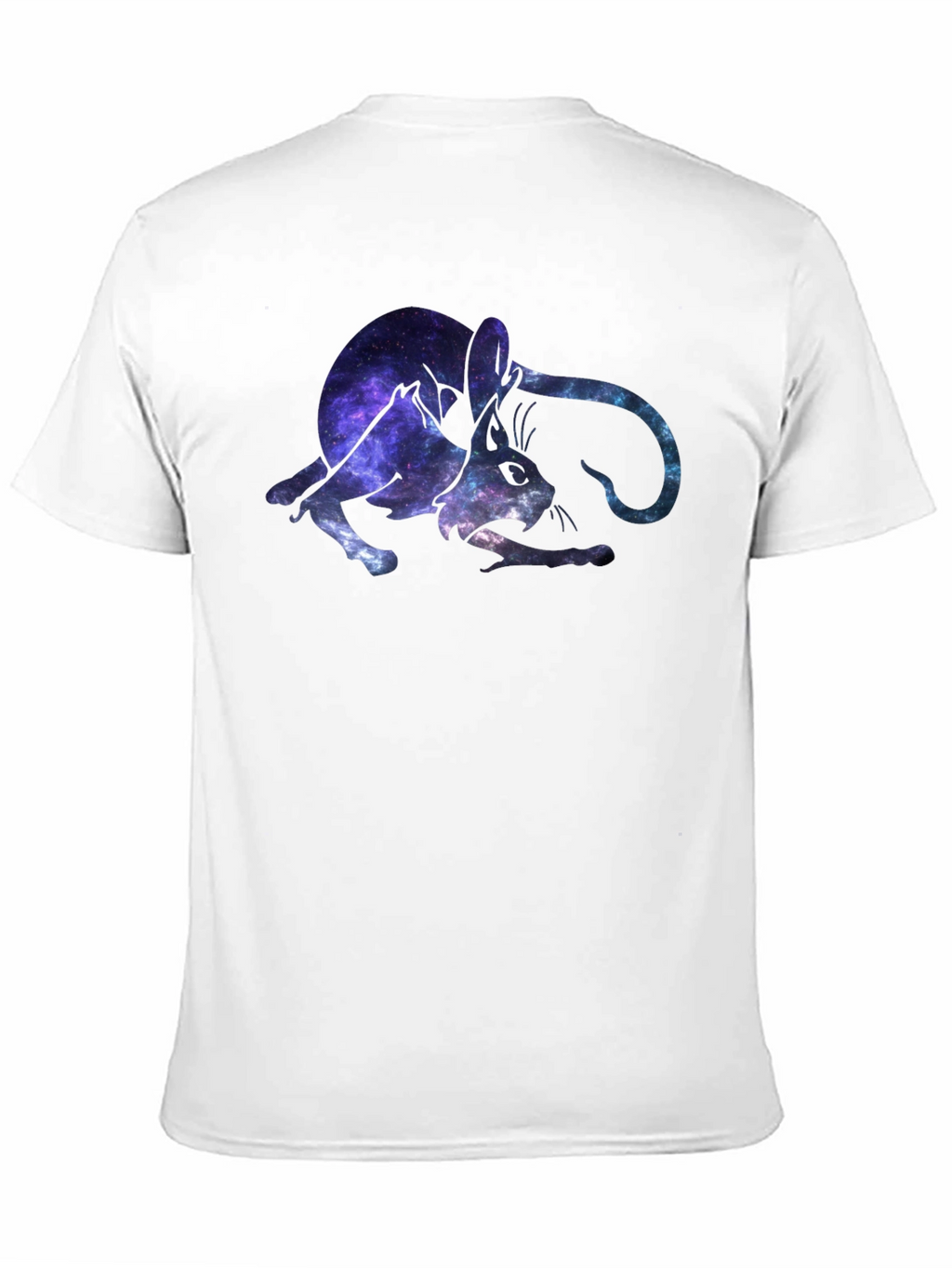 Galaxy Cat Graphic Black T-Shirt