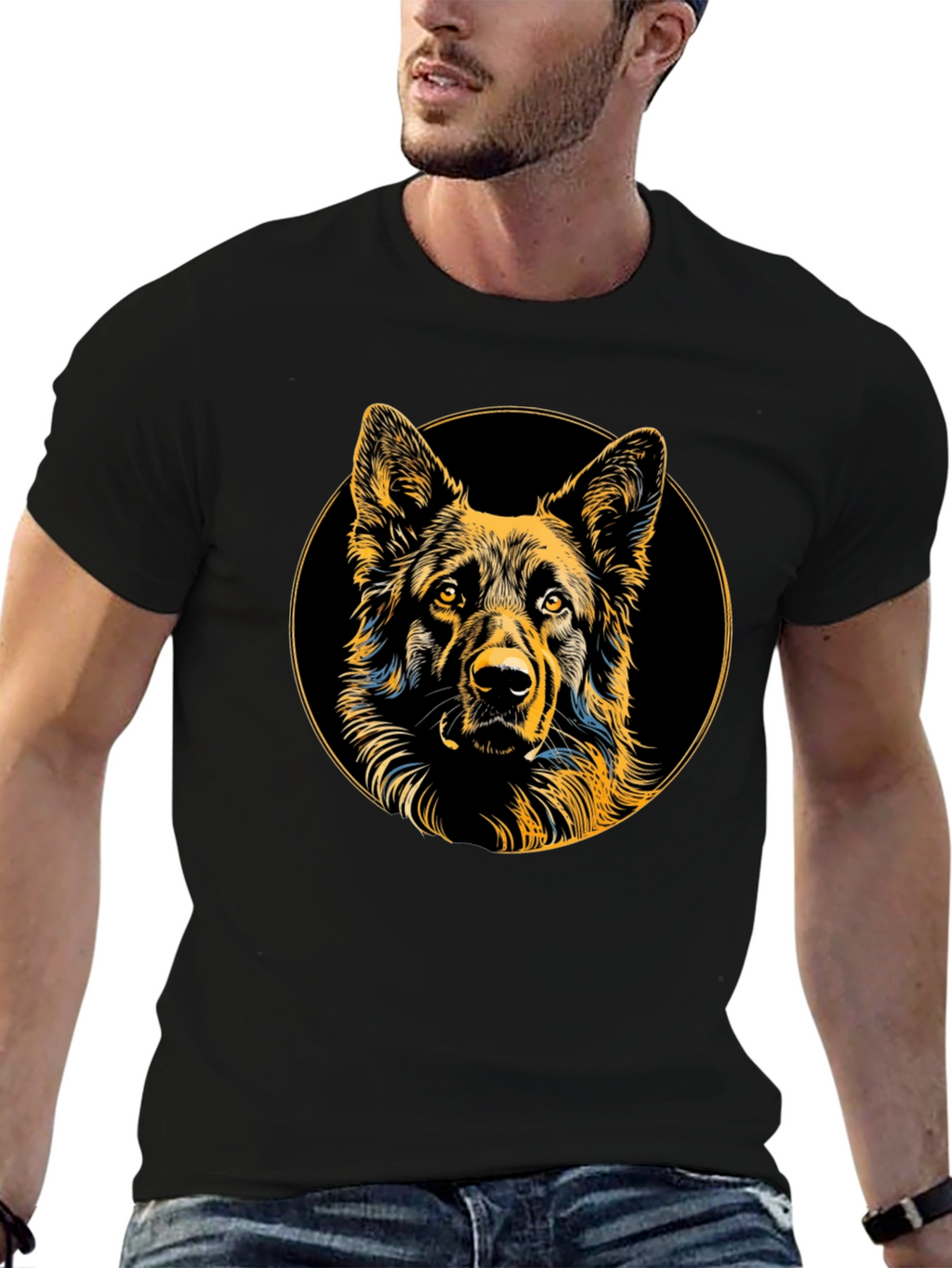 German Shepherd Dog Graphic T-Shirt