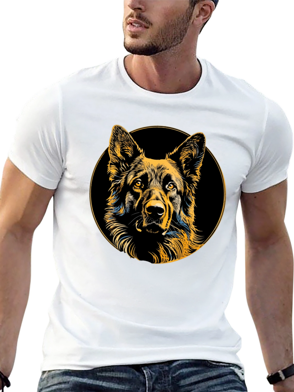 German Shepherd Dog Graphic T-Shirt