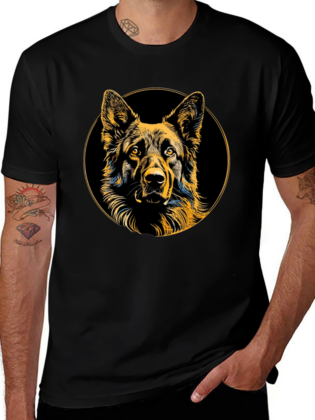 German Shepherd Dog Graphic T-Shirt