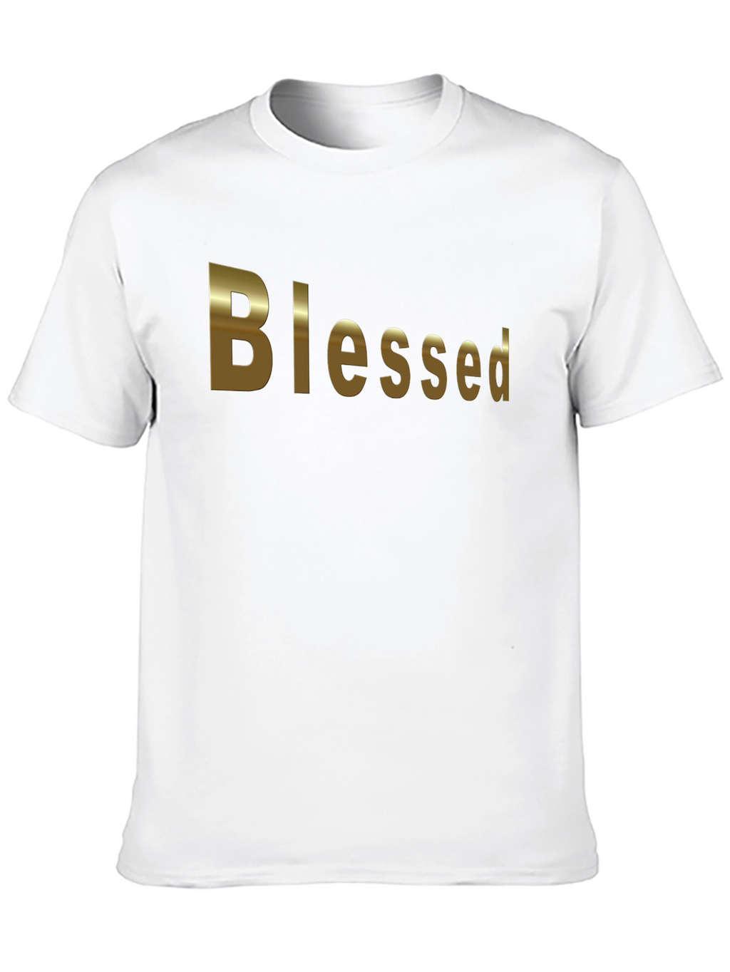 Blessed Black Cotton T-Shirt
