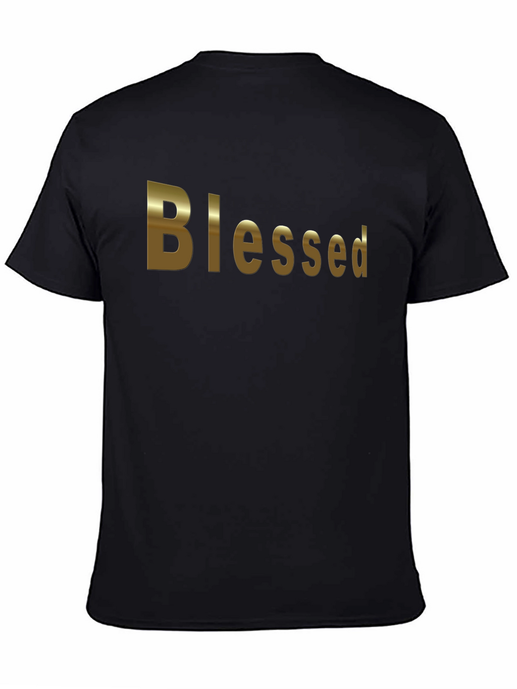 Blessed Black Cotton T-Shirt