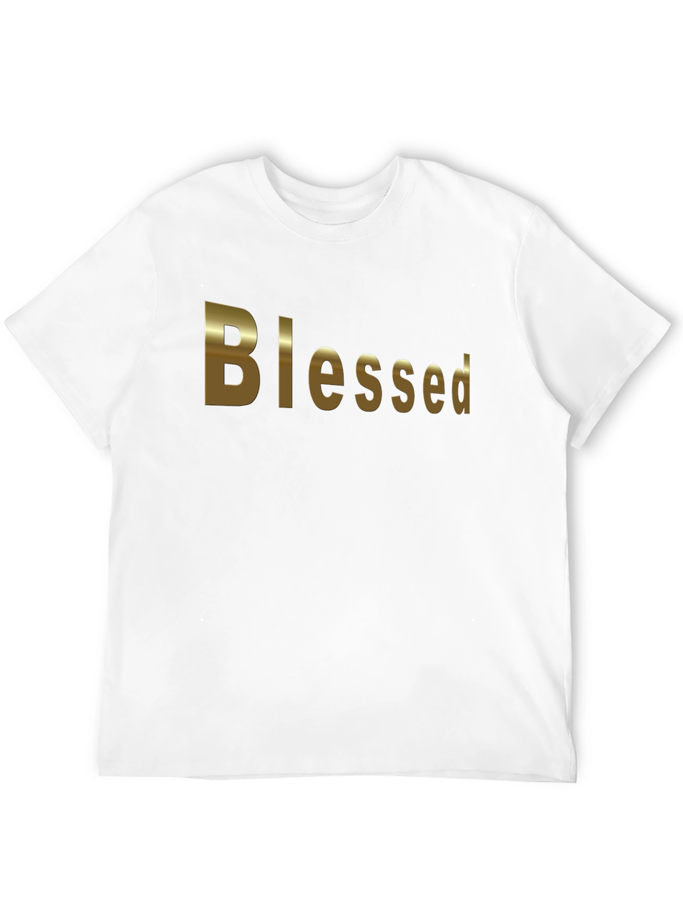 Blessed Black Cotton T-Shirt