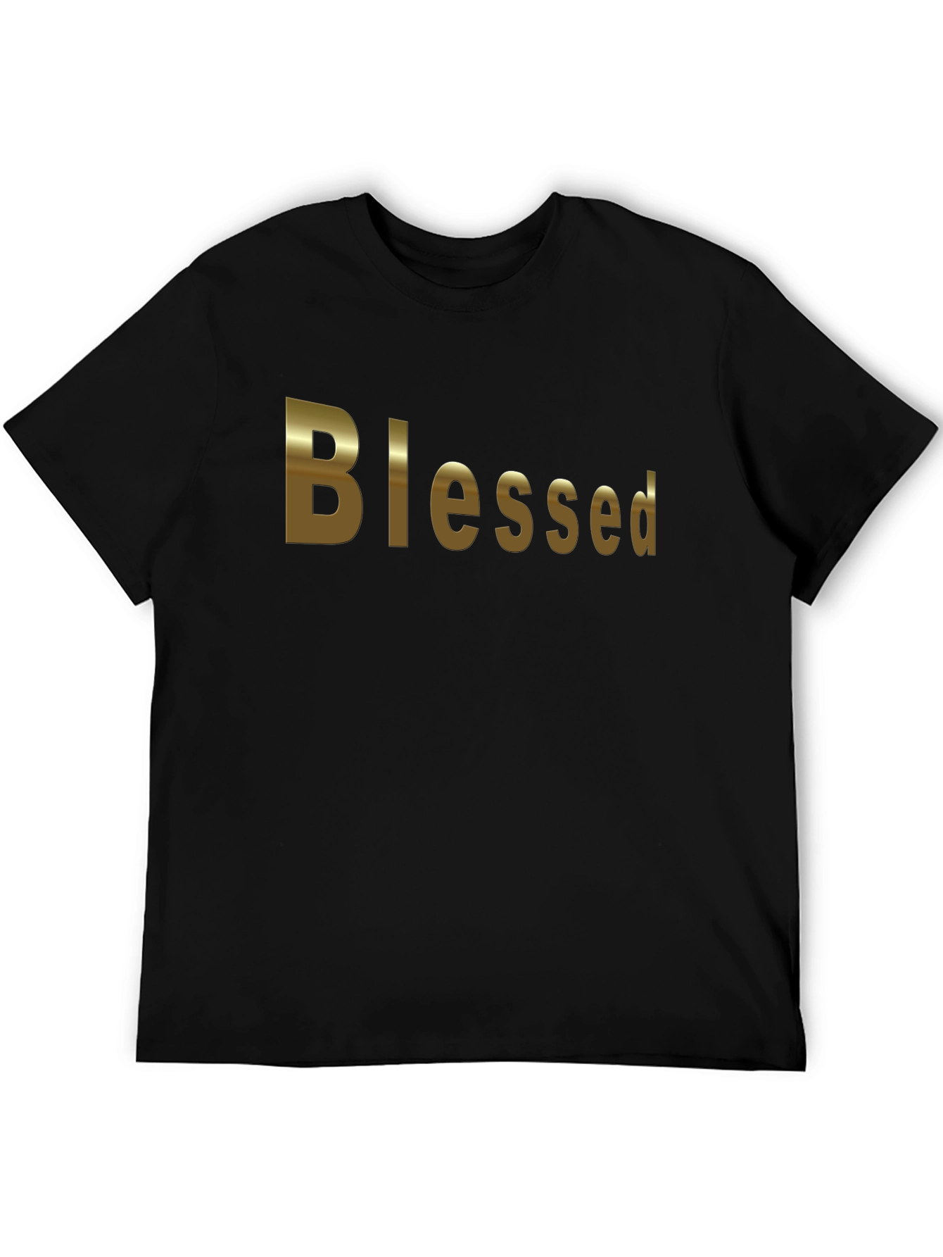 Blessed Black Cotton T-Shirt