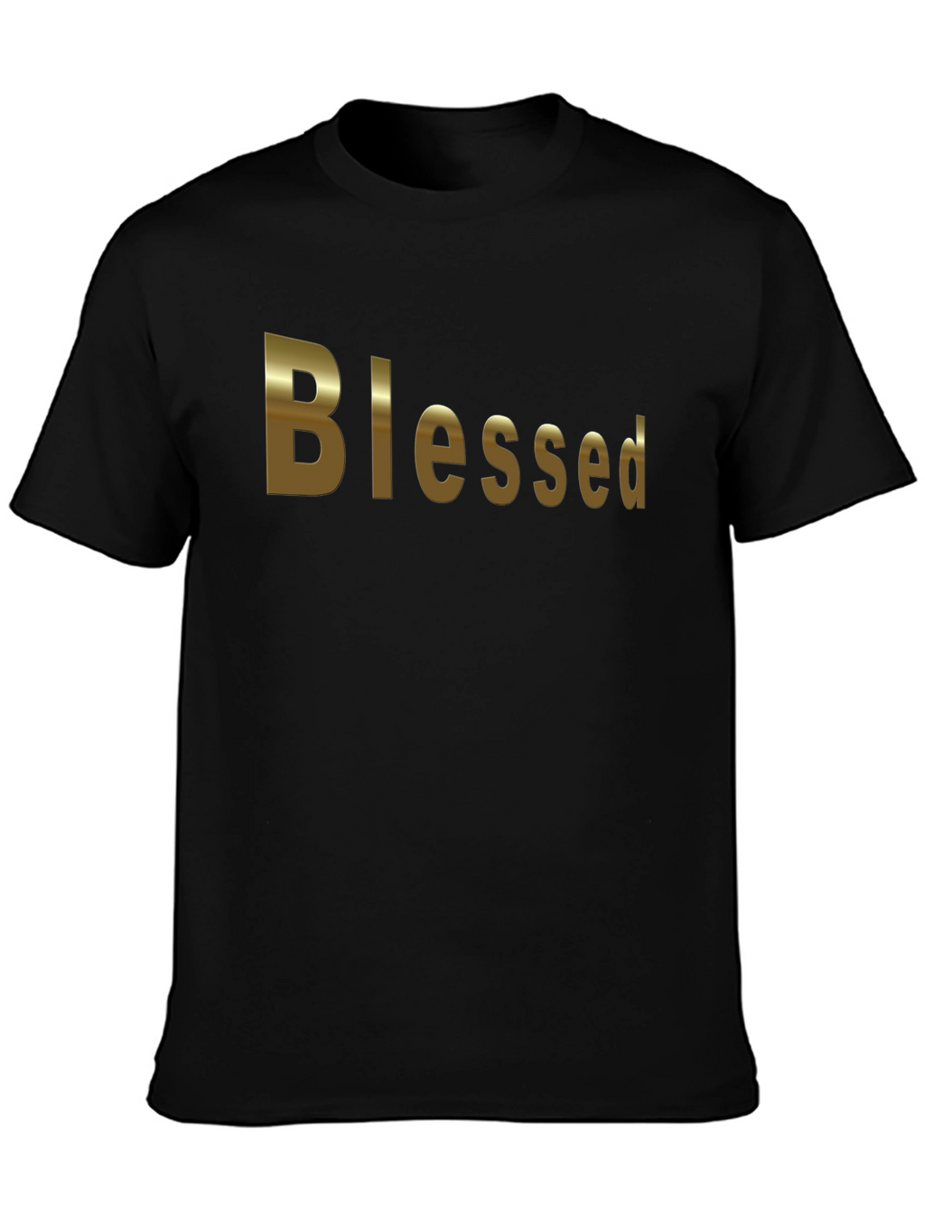 Blessed Black Cotton T-Shirt