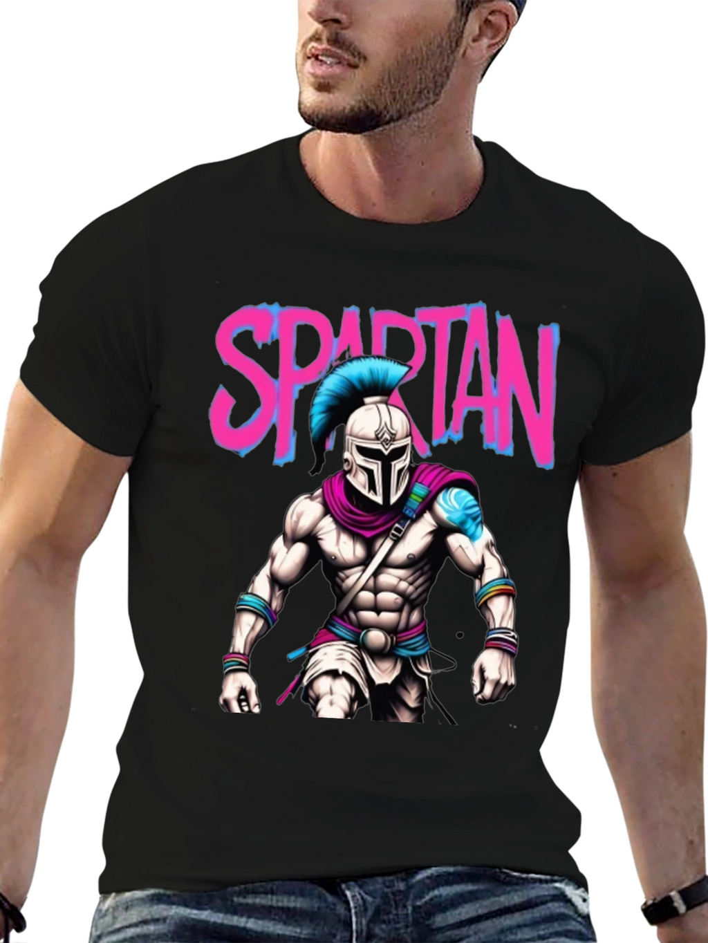 Spartan Warrior T-Shirt: Bold Graphic Tee