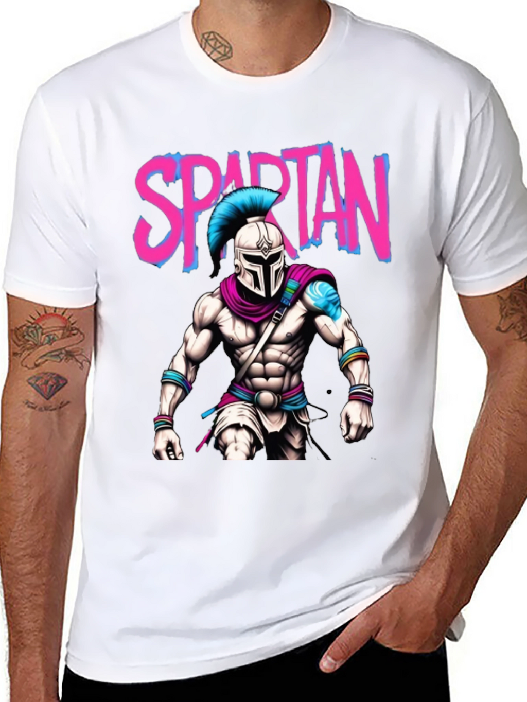 Spartan Warrior T-Shirt: Bold Graphic Tee