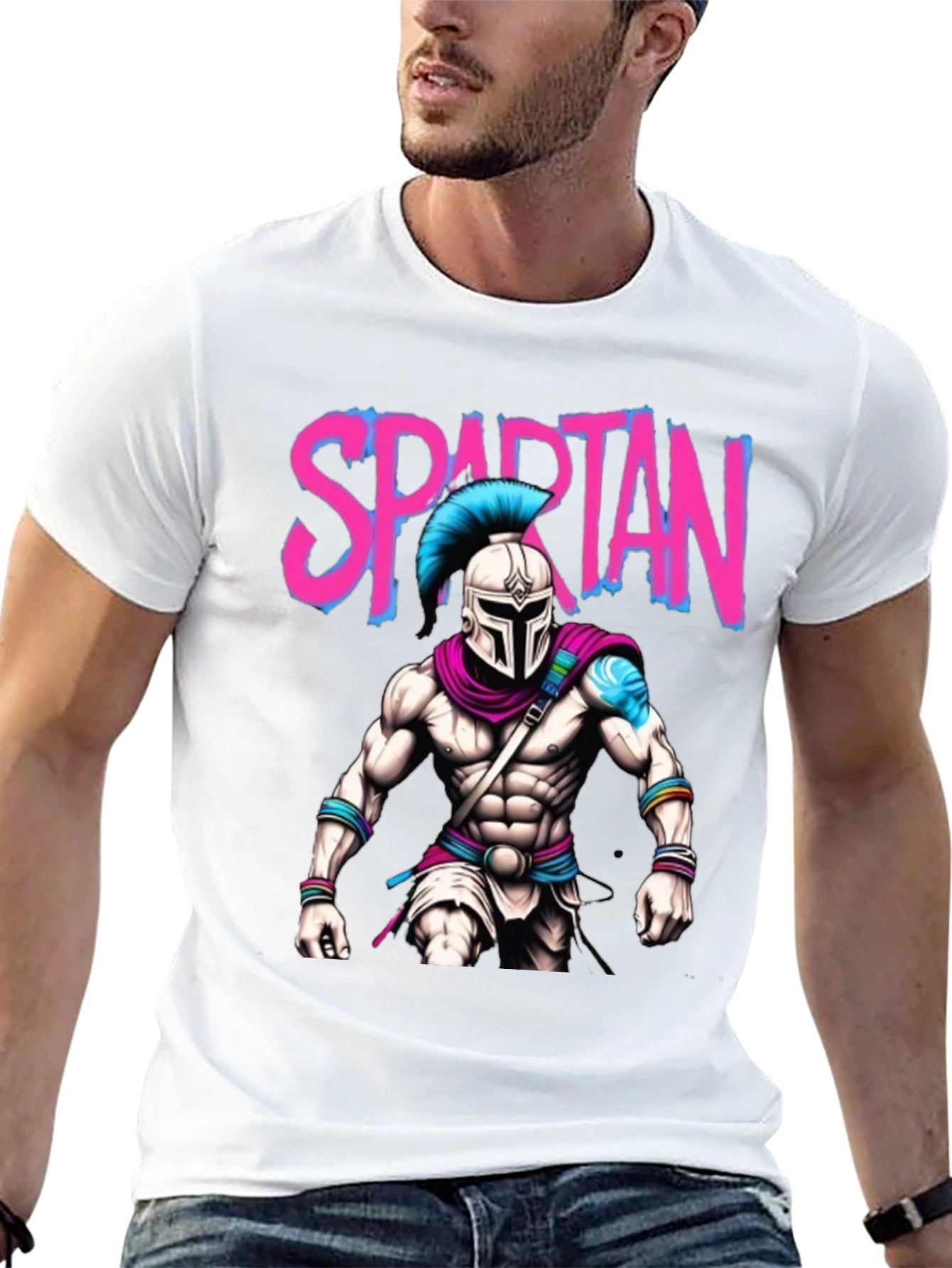 Spartan Warrior T-Shirt: Bold Graphic Tee