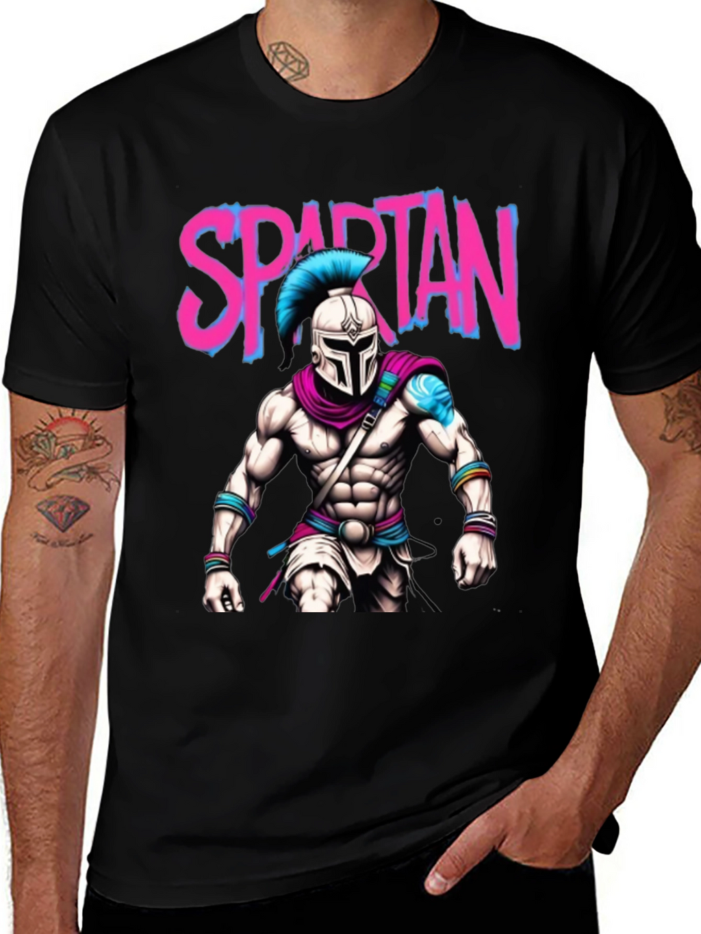 Spartan Warrior T-Shirt: Bold Graphic Tee