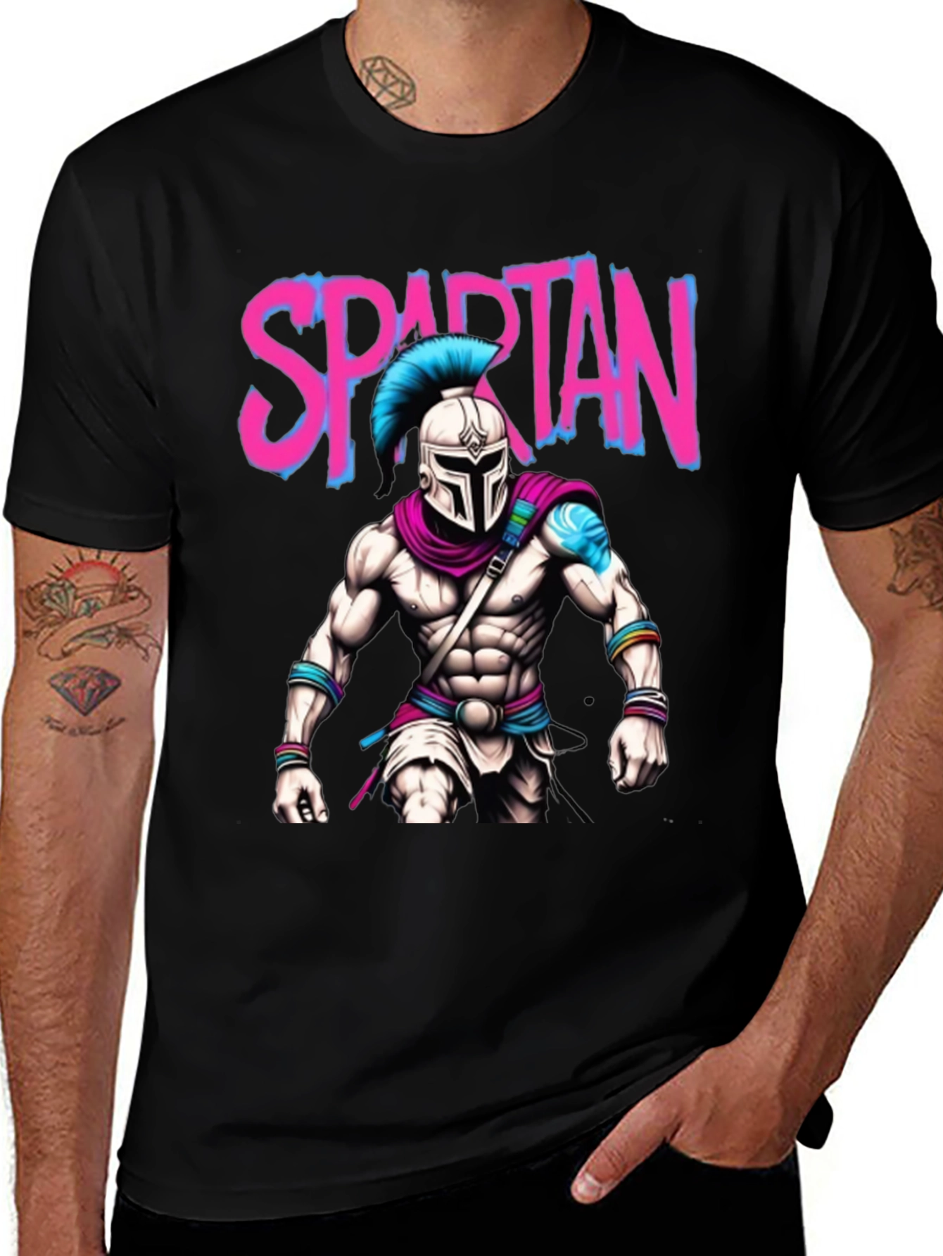 Spartan Warrior T-Shirt: Bold Graphic Tee