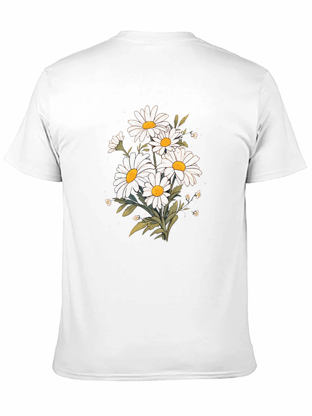Daisy Graphic Tee - Black Cotton T-Shirt