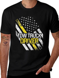 Tow Truck Driver Thin Yellow Line T-Shirt