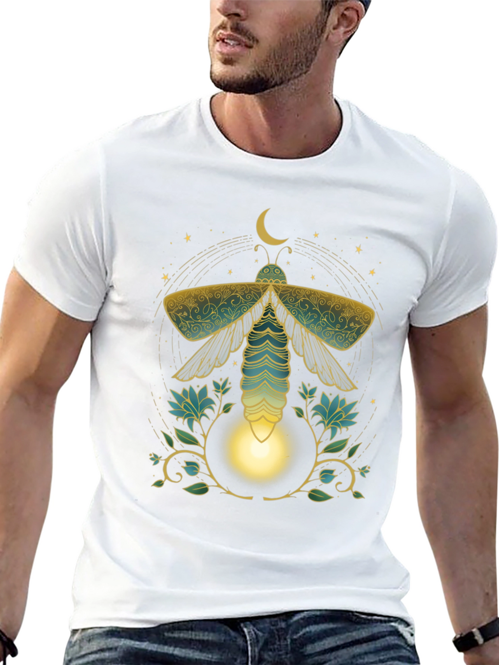 Mystic Moth Graphic Tee - Unique Print