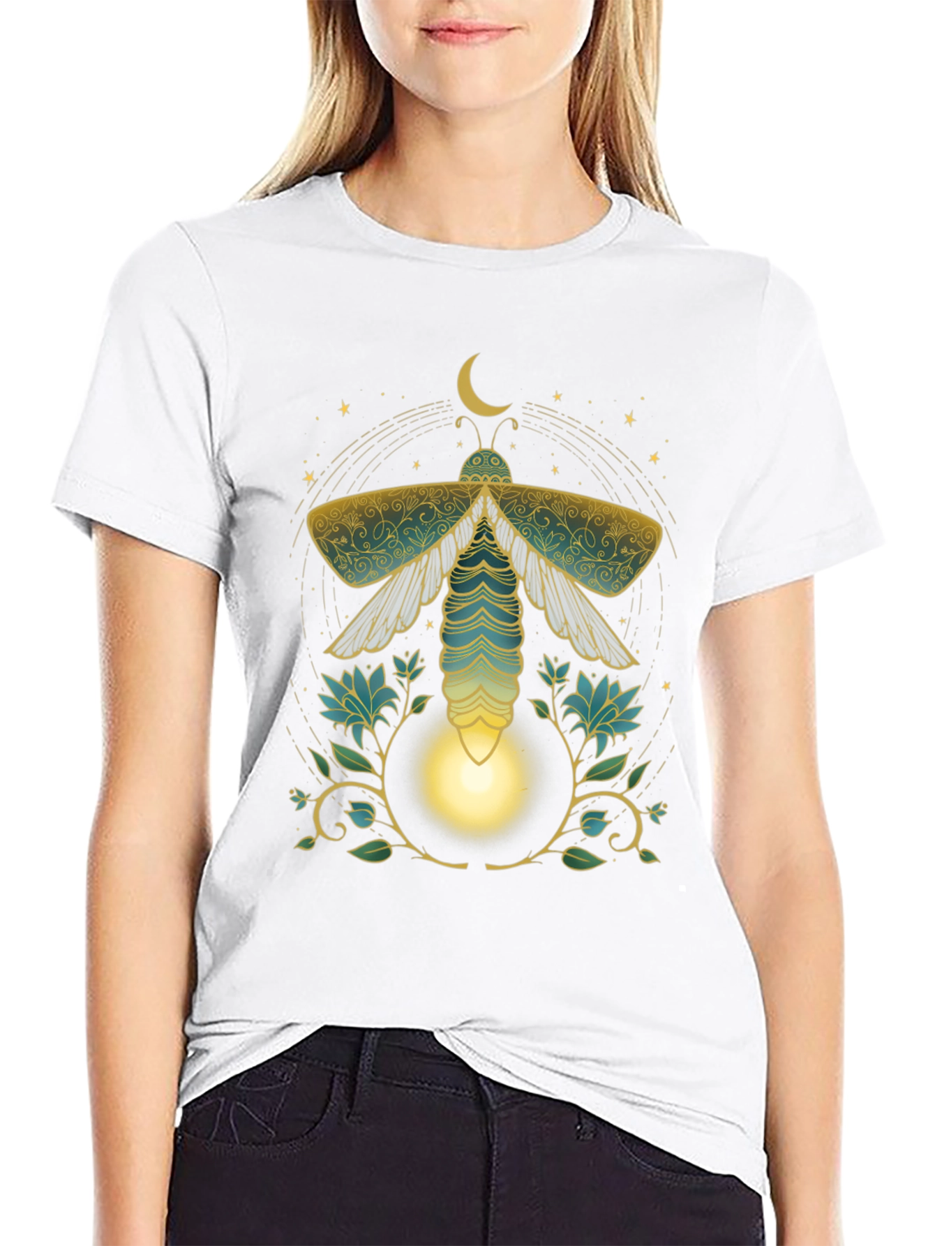 Mystic Moth Graphic Tee - Unique Print