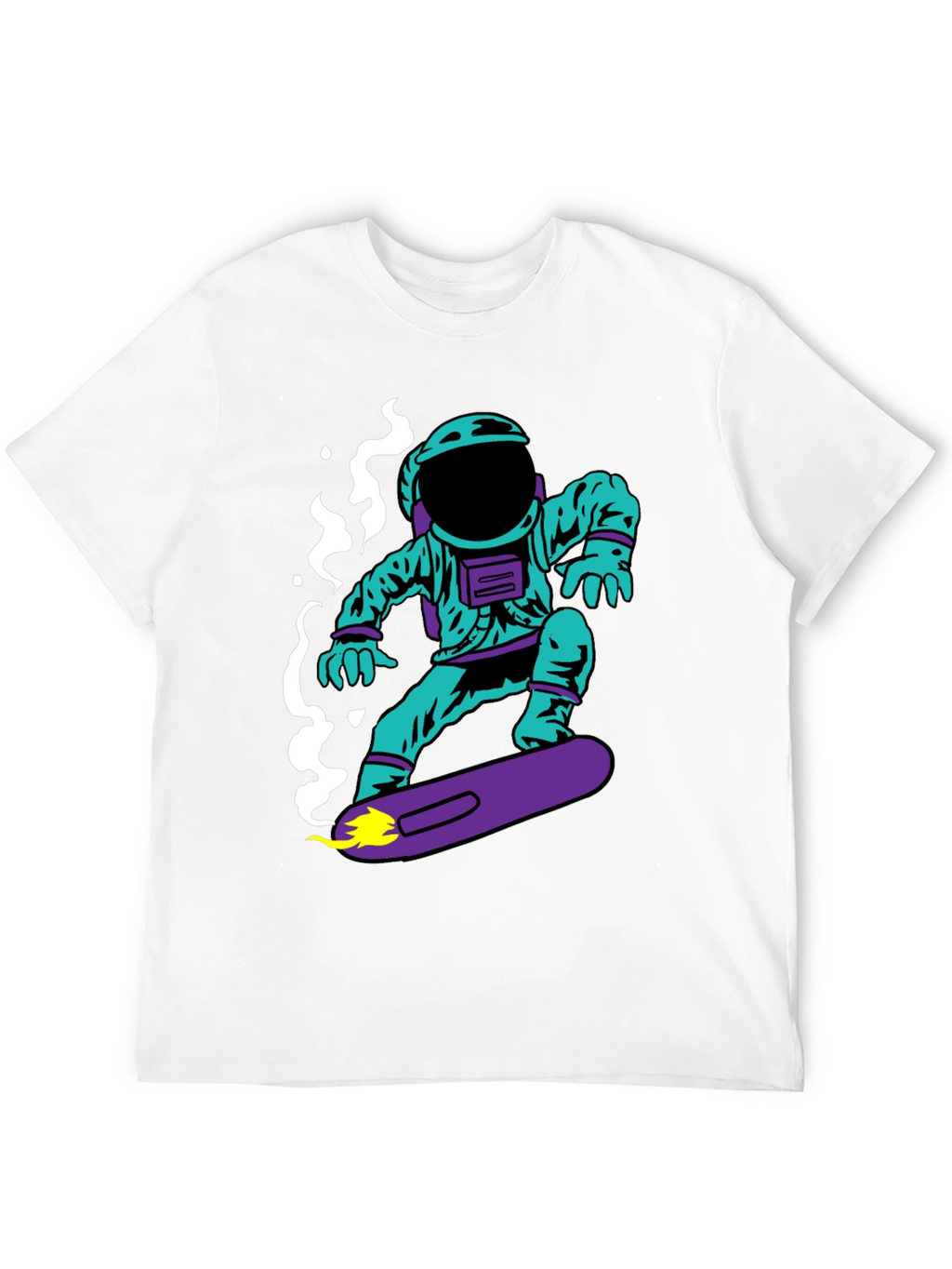Astronaut on Skateboard Graphic T-Shirt