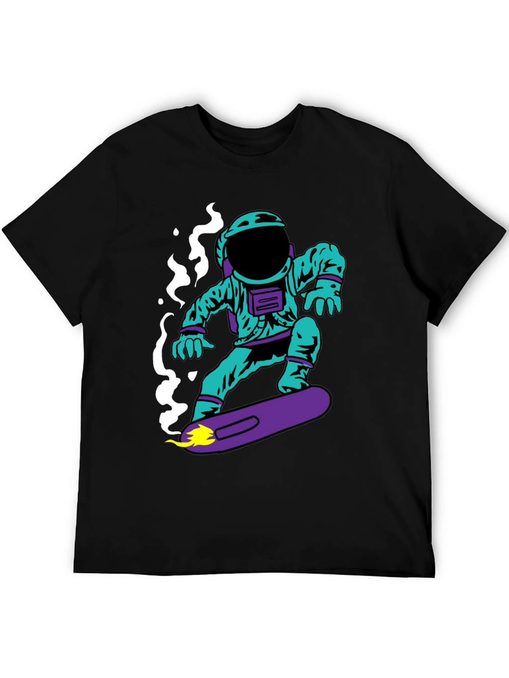 Astronaut on Skateboard Graphic T-Shirt