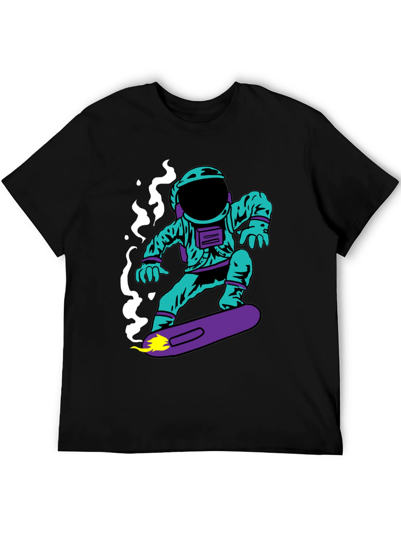 Astronaut on Skateboard Graphic T-Shirt