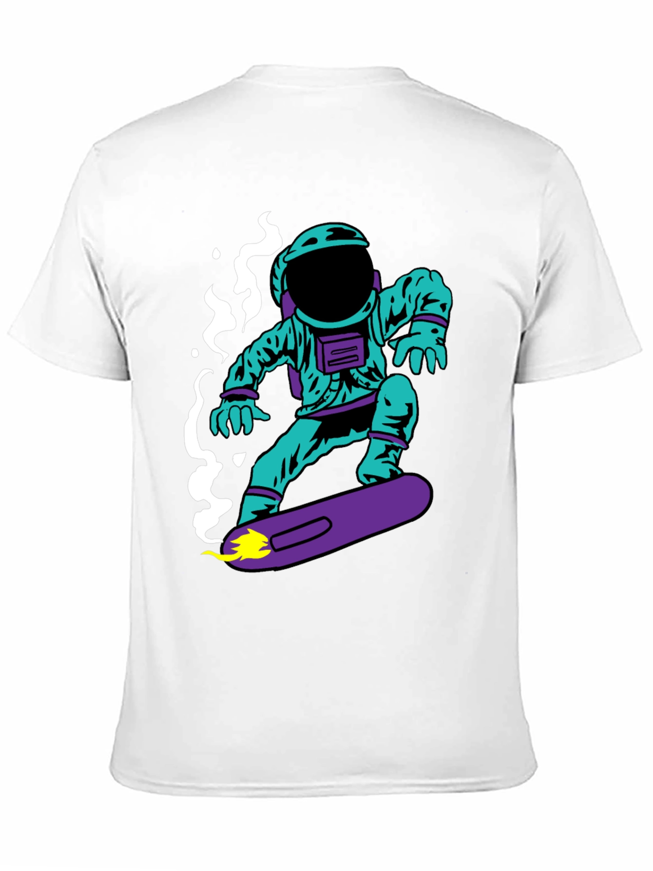 Astronaut on Skateboard Graphic T-Shirt