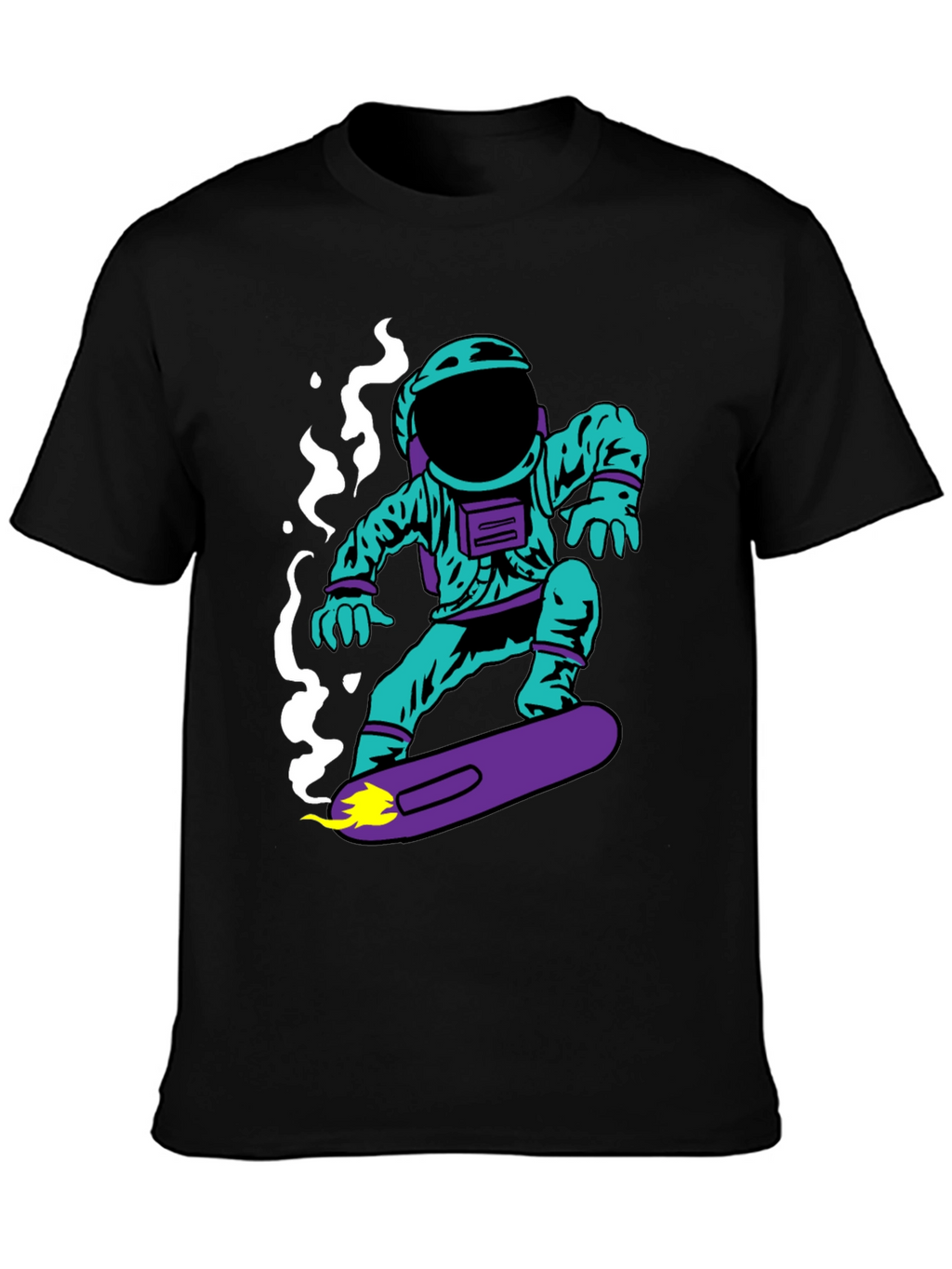 Astronaut on Skateboard Graphic T-Shirt